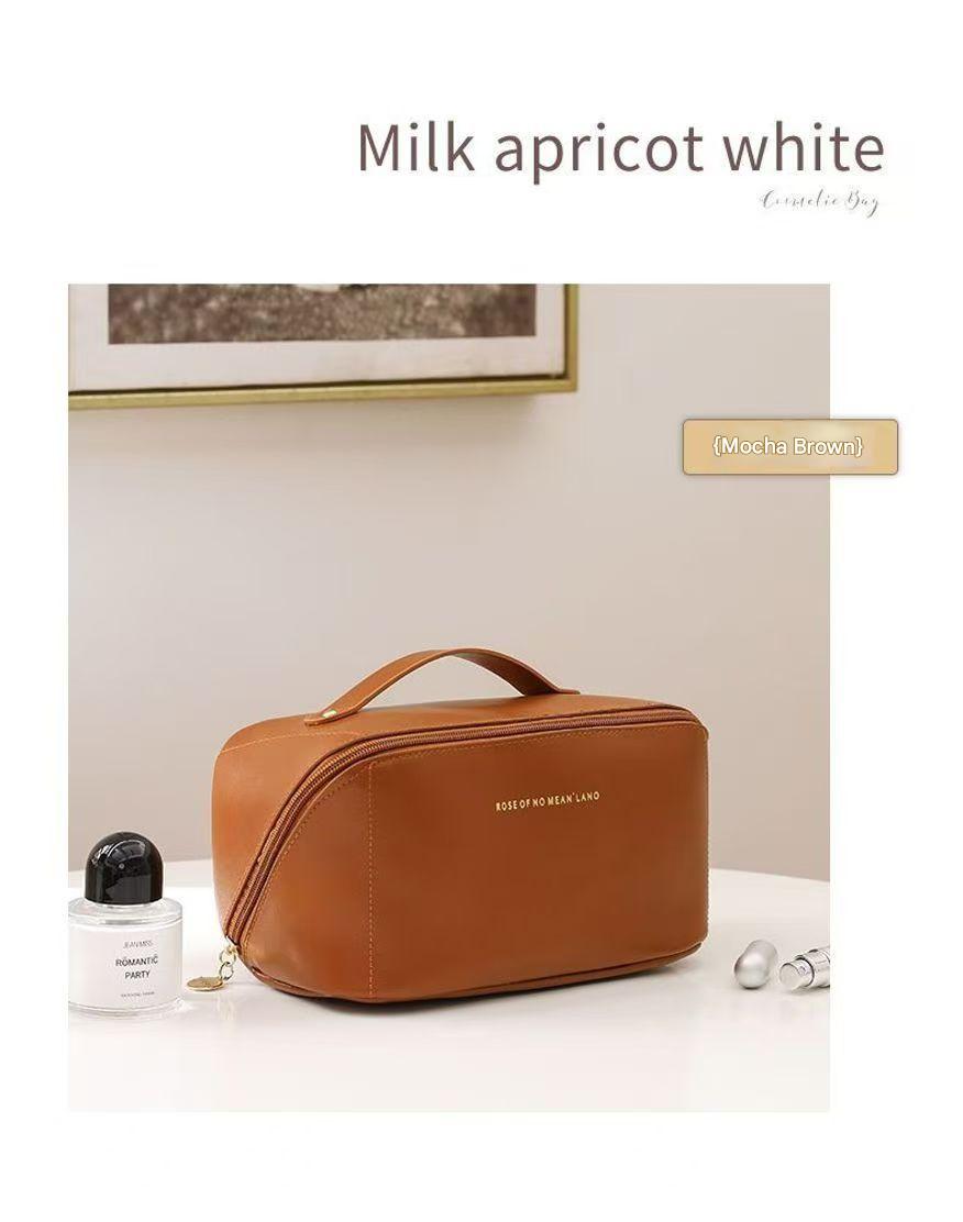 Multifunctional Toiletry Bag With Thickened PU Pillow Case Travel-Friendly Portable High-Fashion Makeup Bag Handheld Storage Pouch