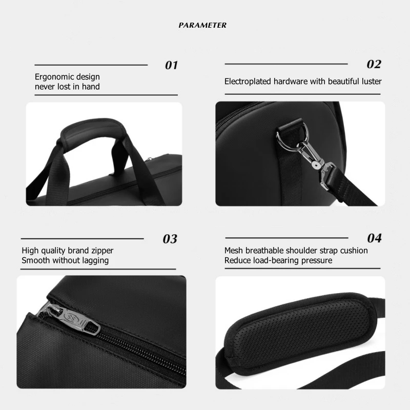 High Quality Waterproof Suit Bag For Men Large Capacity Travel Bag With Shoe Compartment Dry And Wet Separation Travel Organizer